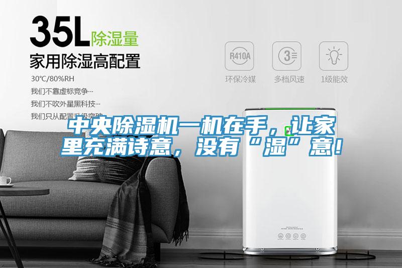 中央除濕機(jī)一機(jī)在手，讓家里充滿詩意，沒有“濕”意！