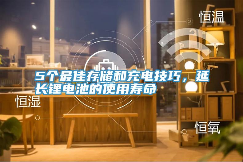 5個最佳存儲和充電技巧，延長鋰電池的使用壽命