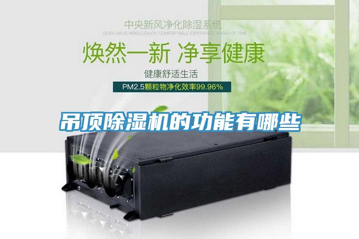 吊頂除濕機的功能有哪些