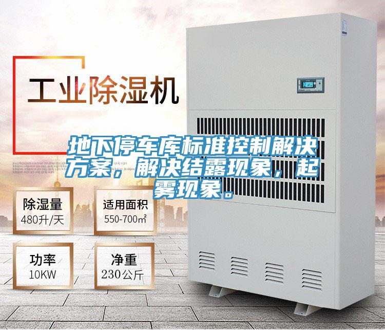 地下停車庫標準控制解決方案，解決結(jié)露現(xiàn)象，起霧現(xiàn)象。