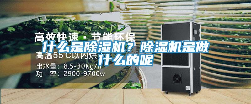 什么是除濕機？除濕機是做什么的呢