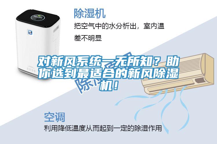 對(duì)新風(fēng)系統(tǒng)一無(wú)所知？助你選到最適合的新風(fēng)除濕機(jī)！
