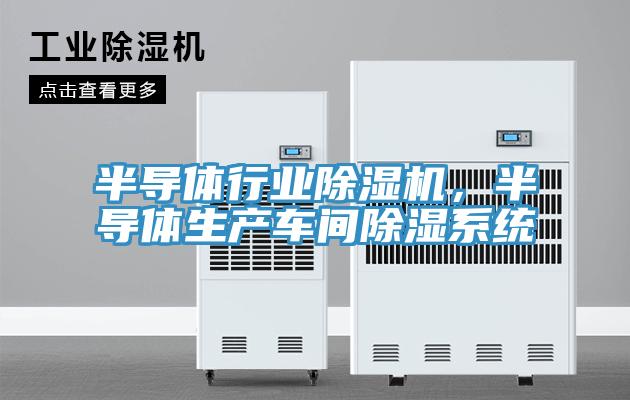 半導(dǎo)體行業(yè)除濕機，半導(dǎo)體生產(chǎn)車間除濕系統(tǒng)