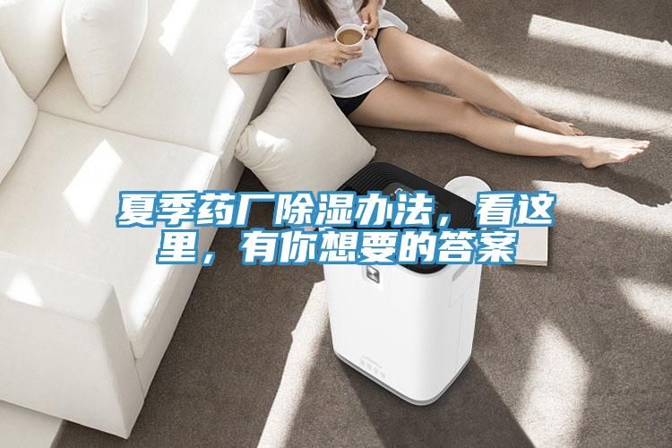 夏季藥廠除濕辦法，看這里，有你想要的答案