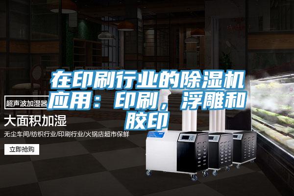 在印刷行業(yè)的除濕機應(yīng)用：印刷，浮雕和膠印