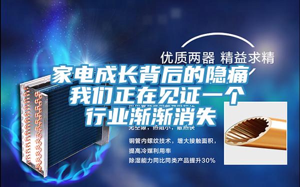 家電成長背后的隱痛 我們正在見證一個行業(yè)漸漸消失