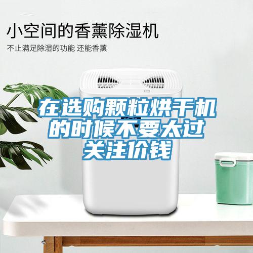 在選購顆粒烘干機(jī)的時候不要太過關(guān)注價錢