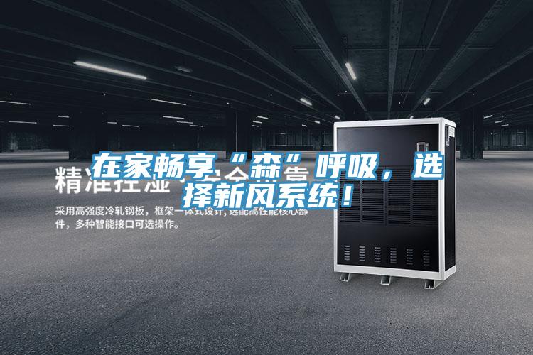 在家暢享“森”呼吸，選擇新風系統(tǒng)！