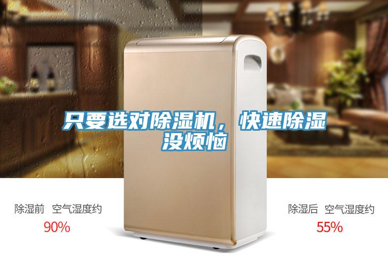 只要選對(duì)除濕機(jī)，快速除濕沒(méi)煩惱
