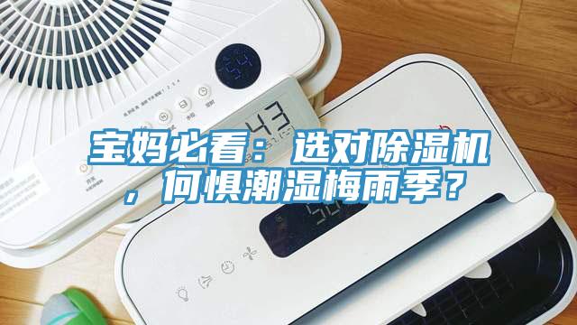 寶媽必看：選對(duì)除濕機(jī)，何懼潮濕梅雨季？