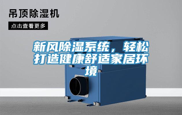 新風(fēng)除濕系統(tǒng)，輕松打造健康舒適家居環(huán)境