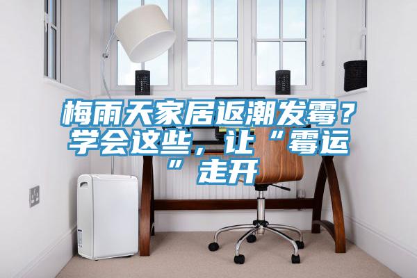 梅雨天家居返潮發(fā)霉？學會這些，讓“霉運”走開