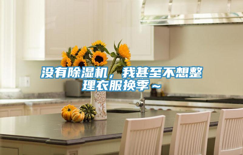 沒有除濕機，我甚至不想整理衣服換季～