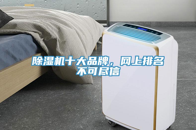除濕機十大品牌，網上排名不可盡信