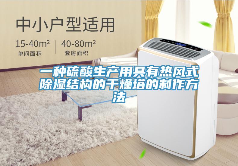 一種硫酸生產(chǎn)用具有熱風式除濕結(jié)構(gòu)的干燥塔的制作方法