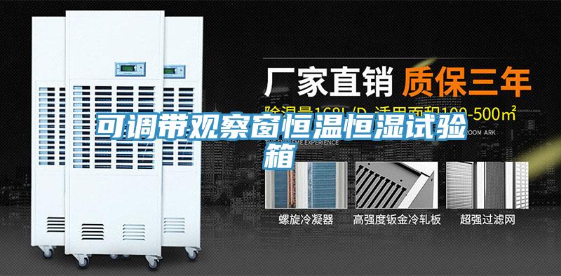 可調帶觀察窗恒溫恒濕試驗箱