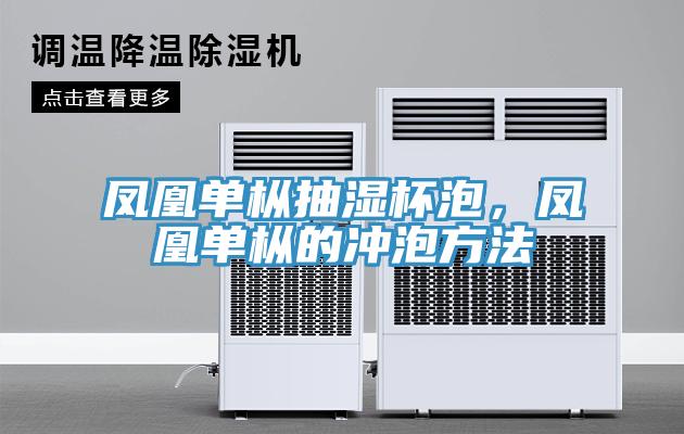 鳳凰單樅抽濕杯泡，鳳凰單樅的沖泡方法