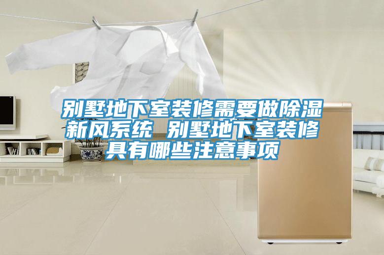 別墅地下室裝修需要做除濕新風系統 別墅地下室裝修具有哪些注意事項