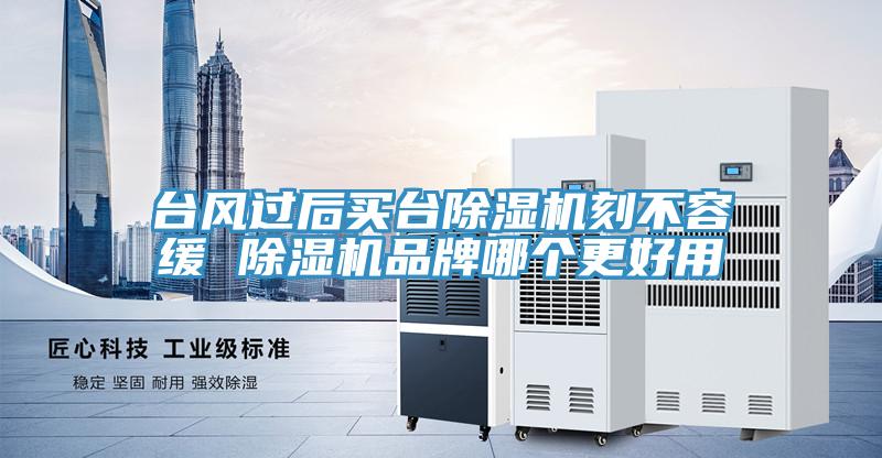 臺風過后買臺除濕機刻不容緩 除濕機品牌哪個更好用