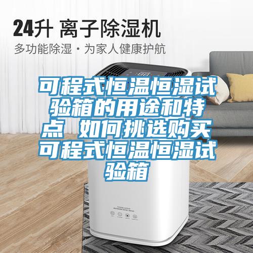 可程式恒溫恒濕試驗箱的用途和特點 如何挑選購買可程式恒溫恒濕試驗箱