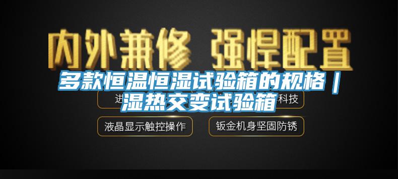 多款恒溫恒濕試驗箱的規格|濕熱交變試驗箱