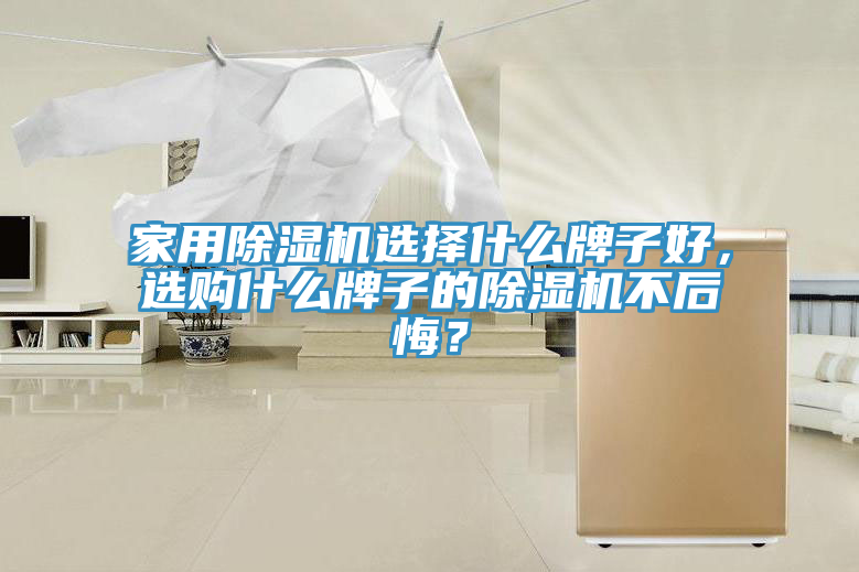 家用除濕機選擇什么牌子好，選購什么牌子的除濕機不后悔？