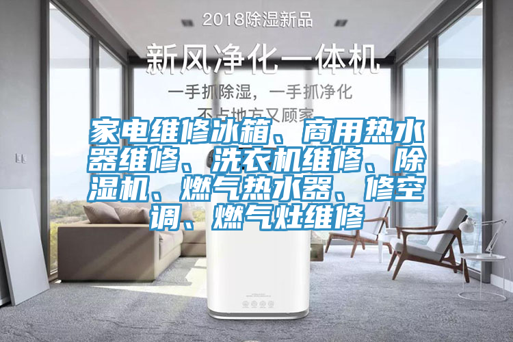 家電維修冰箱、商用熱水器維修、洗衣機維修、除濕機、燃氣熱水器、修空調、燃氣灶維修