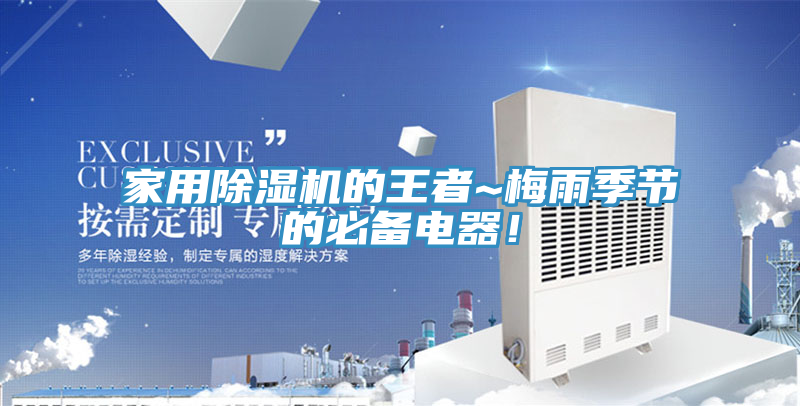 家用除濕機的王者~梅雨季節的必備電器！