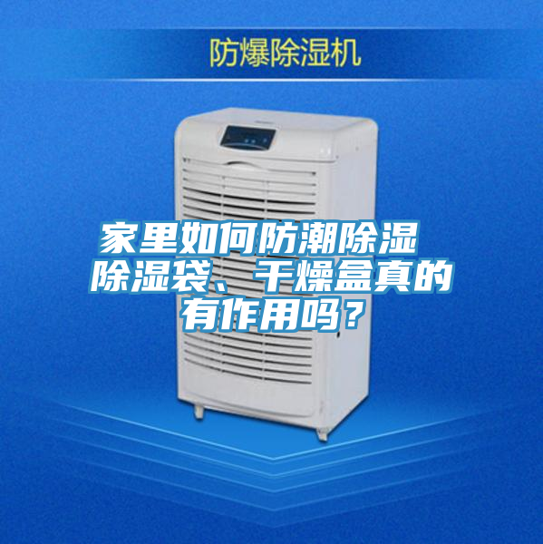 家里如何防潮除濕 除濕袋、干燥盒真的有作用嗎？