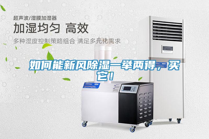 如何能新風除濕一舉兩得，買它！