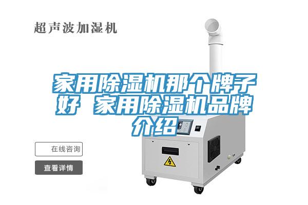 家用除濕機那個牌子好 家用除濕機品牌介紹
