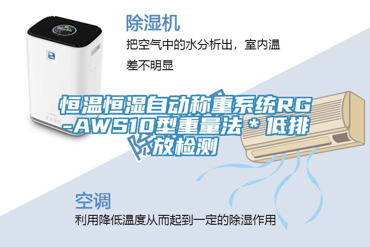 恒溫恒濕自動稱重系統RG-AWS10型重量法*低排放檢測