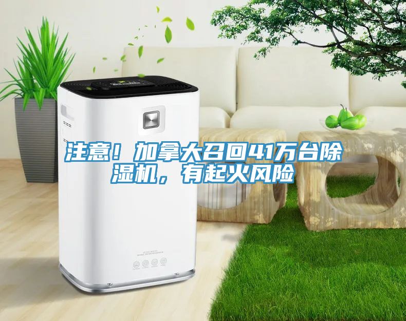 注意!加拿大召回41萬臺除濕機,有起火風險