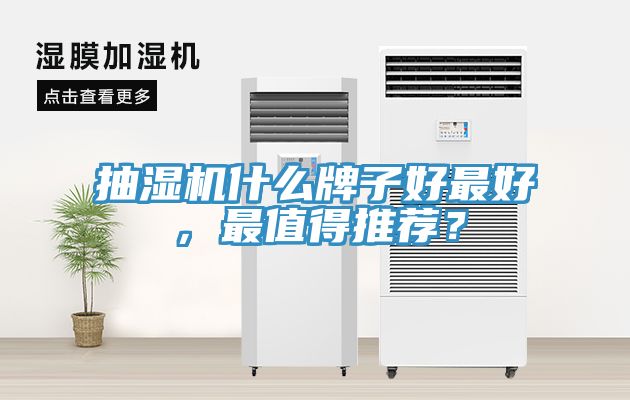 抽濕機什么牌子好最好，最值得推薦？