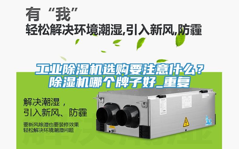 工業除濕機選購要注意什么？除濕機哪個牌子好_重復