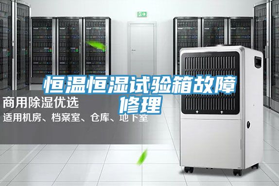 恒溫恒濕試驗箱故障修理