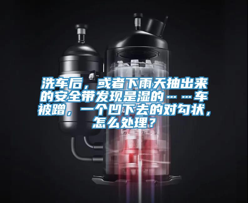 洗車后，或者下雨天抽出來的安全帶發(fā)現(xiàn)是濕的……車被蹭，一個凹下去的對勾狀，怎么處理？