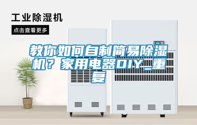 教你如何自制簡易除濕機？家用電器DIY_重復
