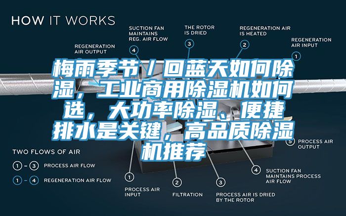 梅雨季節／回藍天如何除濕，工業商用除濕機如何選，大功率除濕、便捷排水是關鍵，高品質除濕機推薦