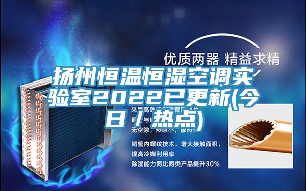 揚州恒溫恒濕空調實驗室2022已更新(今日/熱點)