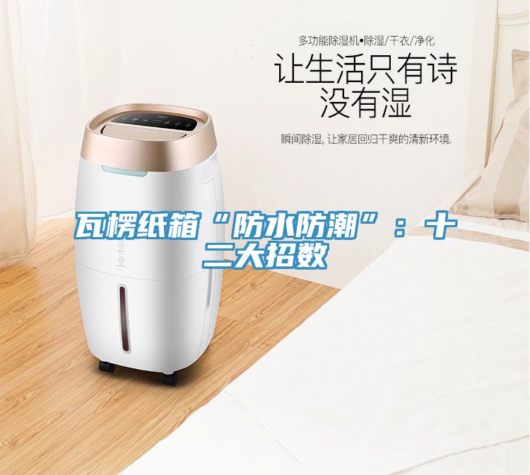 瓦楞紙箱“防水防潮”：十二大招數