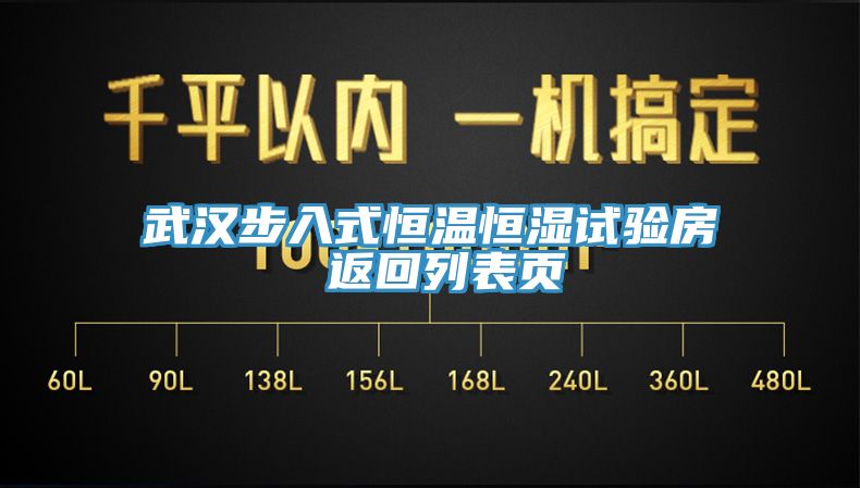 武漢步入式恒溫恒濕試驗(yàn)房 返回列表頁