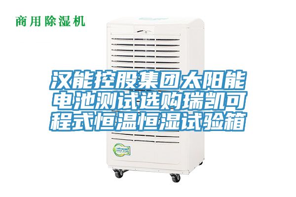漢能控股集團(tuán)太陽能電池測試選購瑞凱可程式恒溫恒濕試驗(yàn)箱