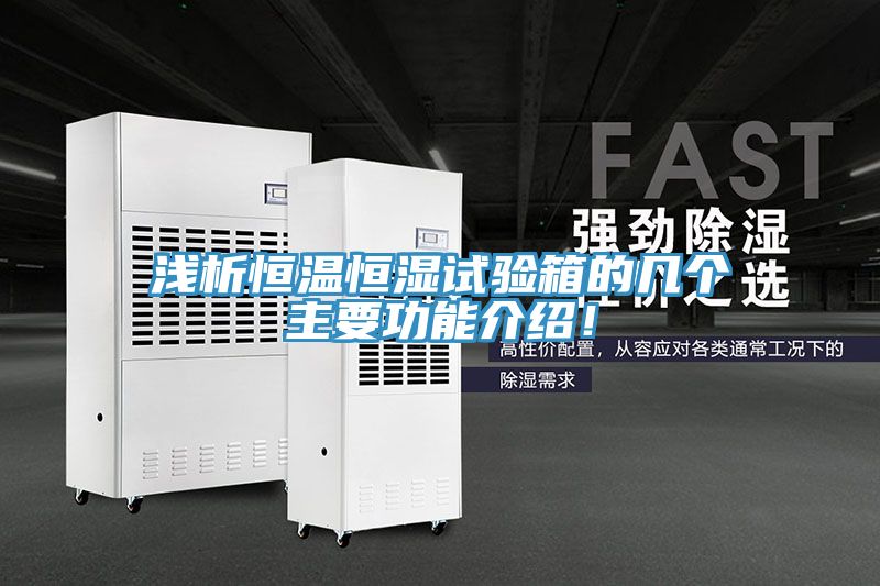 淺析恒溫恒濕試驗(yàn)箱的幾個主要功能介紹！