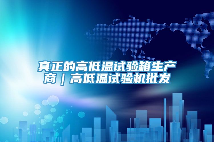 真正的高低溫試驗箱生產(chǎn)商｜高低溫試驗機批發(fā)