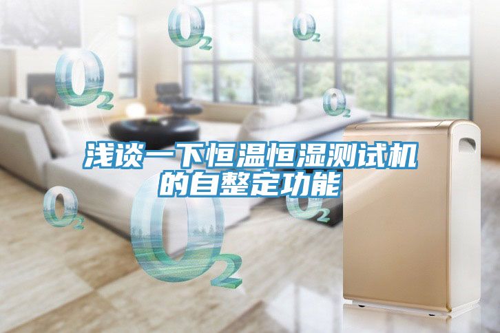 淺談一下恒溫恒濕測試機(jī)的自整定功能