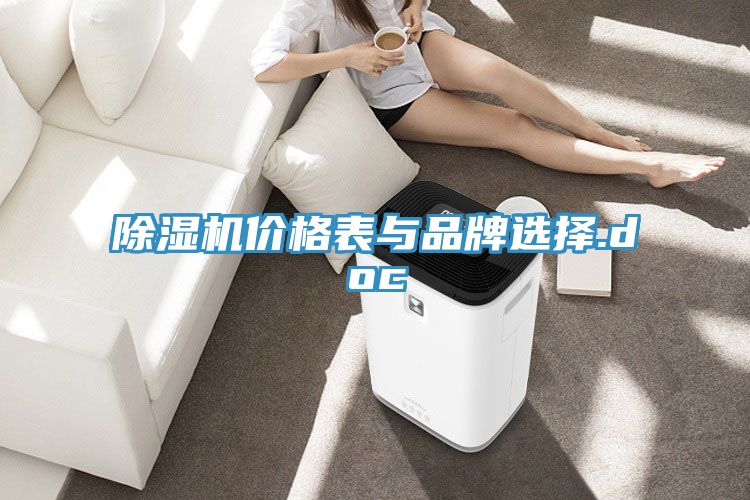 除濕機(jī)價格表與品牌選擇.doc
