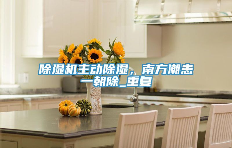 除濕機主動除濕,南方潮患一朝除_重復