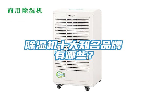 除濕機(jī)十大知名品牌有哪些？