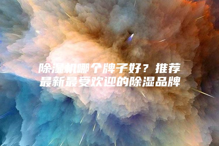除濕機哪個牌子好？推薦最新最受歡迎的除濕品牌